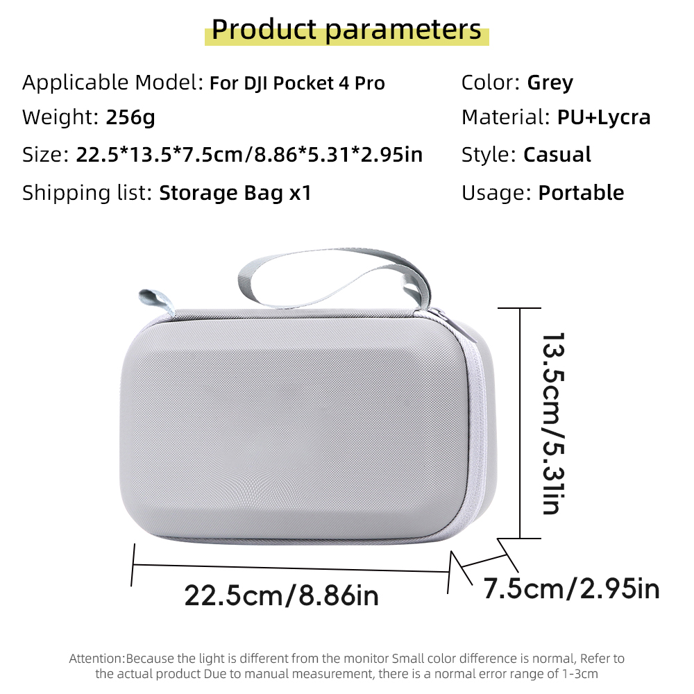 Estojo de Transporte PU para D - Drone Camera Case avaliação e preço