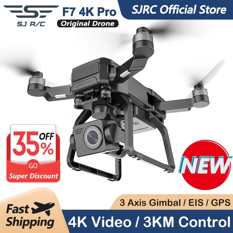 SJRC F7 4K PRO Câmera Drone GP - Drone Camera Professional avaliação e preço